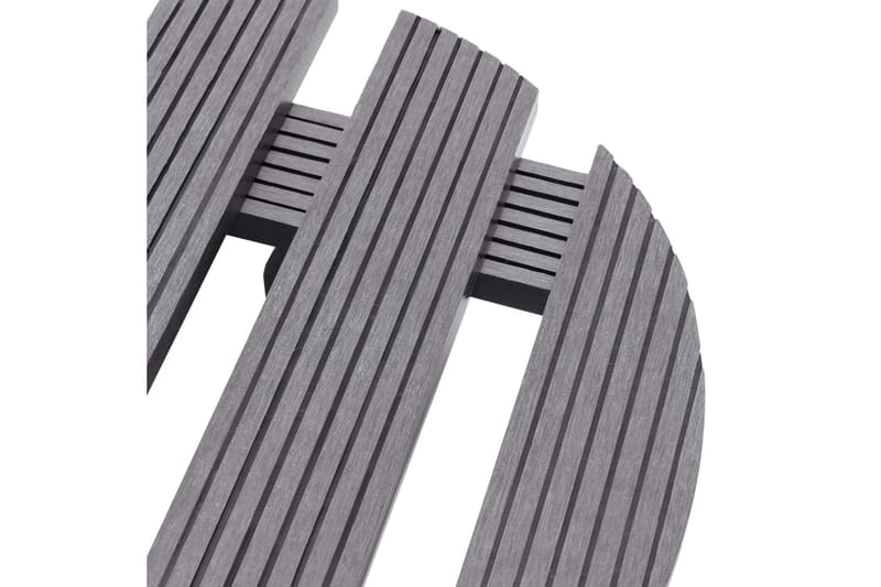 Kasvirullakot 2 kpl harmaa 30x7,5 cm WPC - Sisustustuotteet - Sisustusesineet