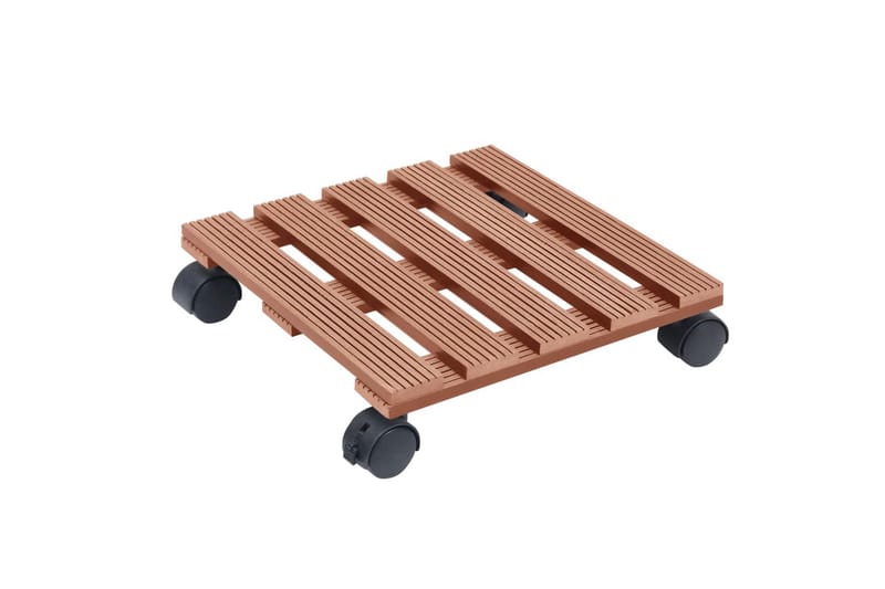 Kasvirullakot 2 kpl ruskea 30x30x7,5 cm WPC - Sisustustuotteet - Sisustusesineet