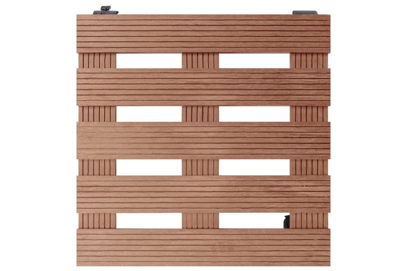Kasvirullakot 2 kpl ruskea 30x30x7,5 cm WPC - Sisustustuotteet - Sisustusesineet