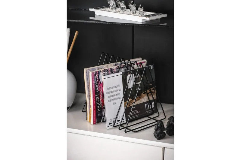 Horatio Tidningsställ 28x23 cm - Musta - Säilytys - Piensäilytys - Säilytysteline - Lehtiteline