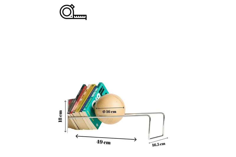 Orvic Bokstöd 49x18 cm - Hopea - Sisustustuotteet - Sisustusesineet - Koriste-esineet - Kirjatuki