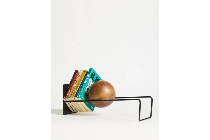 Orvic Bokstöd 49x18 cm, Musta