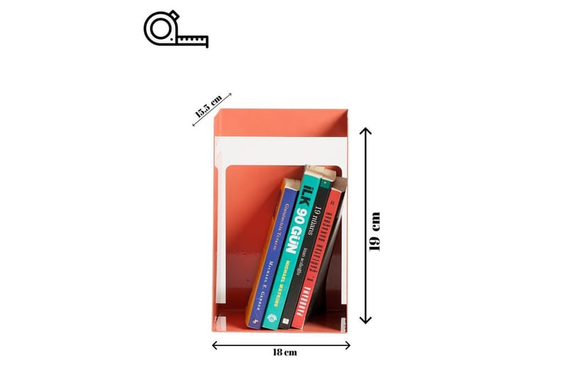 Rylan Bokstöd 15,5x19 cm - Vaaleanpunainen - Sisustustuotteet - Sisustusesineet - Koriste-esineet - Kirjatuki