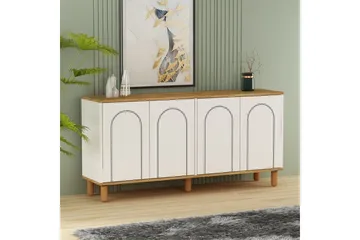 Salven Veistos 150x73 cm - Tammi/Valkoinen - Säilytys - Säilytyskalusteet - Senkki