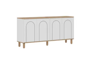 Salven Veistos 150x73 cm - Tammi/Valkoinen - Säilytys - Säilytyskalusteet - Senkki