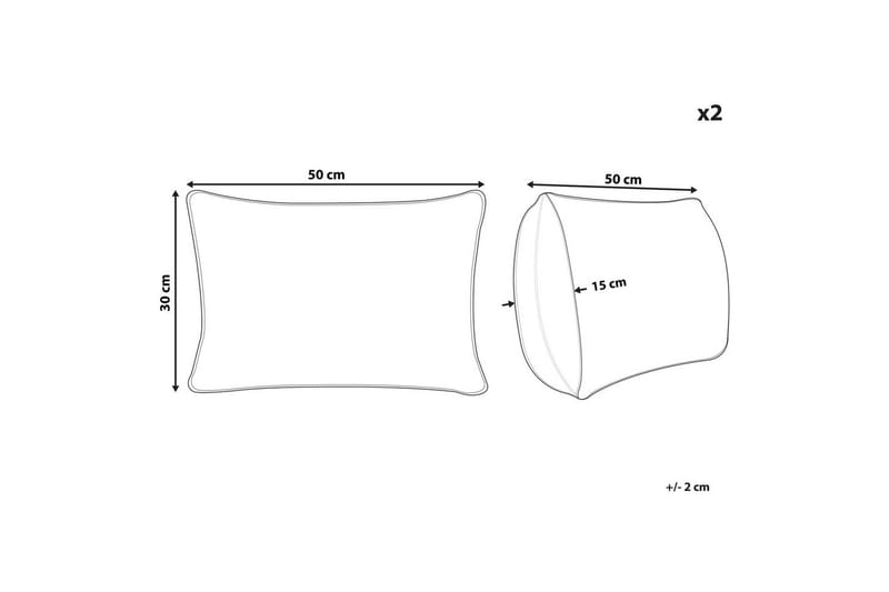 Koristetyynyt Zaleya sarja 2 Suorakulmio - Suorakulmio - Kodintekstiilit & matot - Tyyny & torkkupeitto - Koristetyynyt