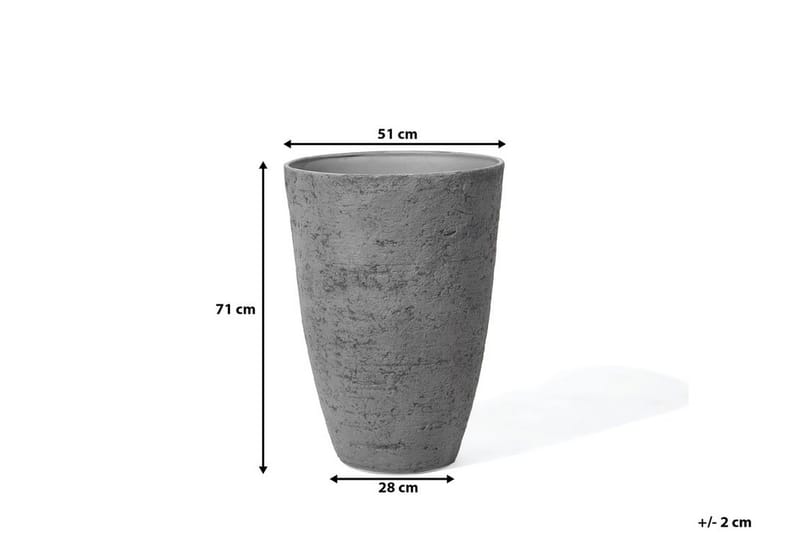 Ruukku Camia 51 cm - Harmaa - Piha & ulkoaltaat - Viljely & puutarhanhoito - Kasvatus - Kukkaruukku & Istutusastia - Suuret kukkaruukut