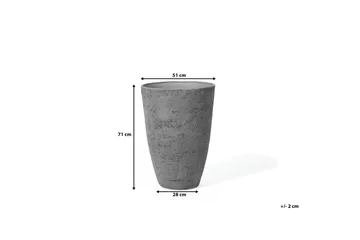 Ruukku Camia 51 cm - Harmaa - Piha & ulkoaltaat - Viljely & puutarhanhoito - Kasvatus - Kukkaruukku & Istutusastia - Suuret kukkaruukut