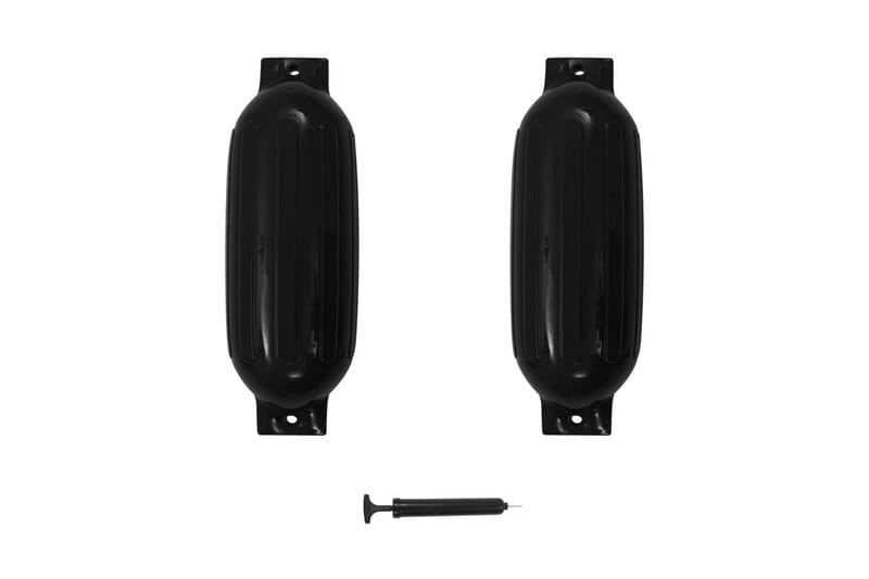 Veneen lepuuttaja 2 kpl musta 69x21,5 cm PVC - Sisustustuotteet - Sisustusesineet