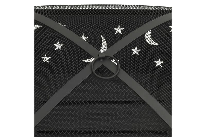 Fire Pit with Poker 62 cmxXL Steel - Musta - Sisustustuotteet - Sisustustakka & kamiina - Puutakka - Valmistakat