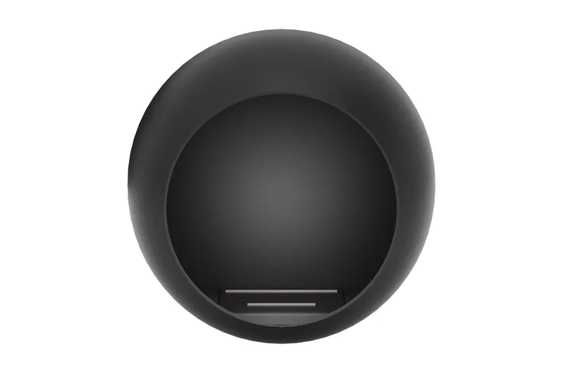 Corbo Pieni Seinään Kiinnitettävä Pyöreä Etanolikamiina 60x23x60 cm Terästä - Musta - Sisustustuotteet - Sisustustakka & kamiina - Sisustustakka ilman hormia - Etanolitakka