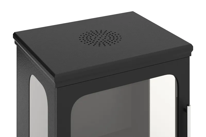 Corbo Pieni Vapaa seisova suorakulmainen etanoliuuni 59x35x45 cm terästä ja lasia - Musta - Sisustustuotteet - Sisustustakka & kamiina - Sisustustakka ilman hormia - Etanolitakka