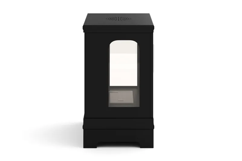 Corbo Pieni Vapaa seisova suorakulmainen etanoliuuni 59x35x45 cm terästä ja lasia - Musta - Sisustustuotteet - Sisustustakka & kamiina - Sisustustakka ilman hormia - Etanolitakka