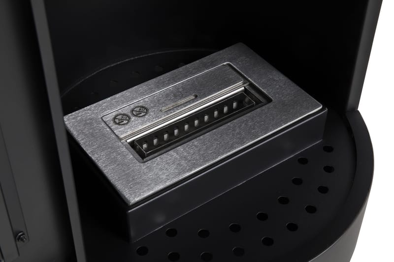 Corbo Vapaa Pyöreä Etanoliuuni 112x45x45 cm lasia ja ruostumatonta terästä - Musta - Sisustustuotteet - Sisustustakka & kamiina - Sisustustakka ilman hormia - Etanolitakka