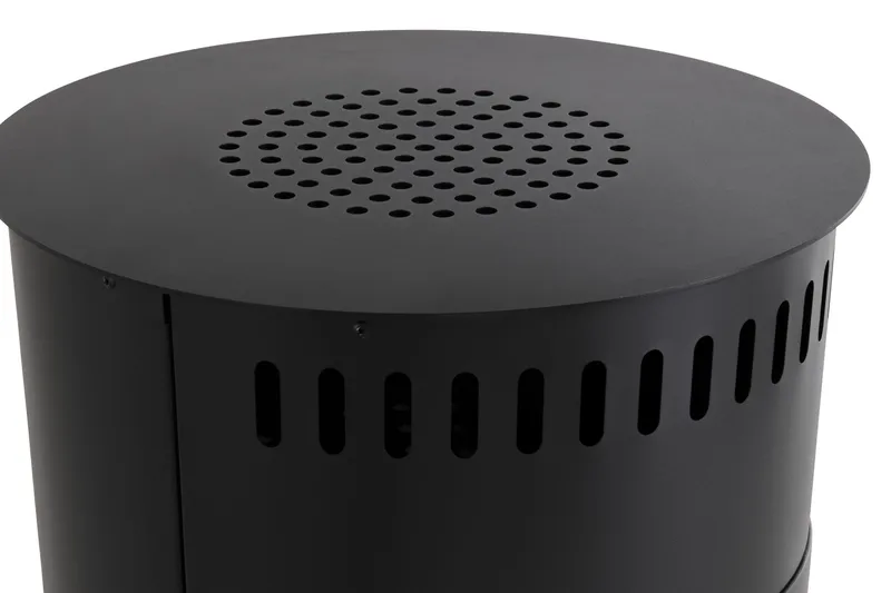 Corbo Vapaa Pyöreä Etanoliuuni 112x45x45 cm lasia ja ruostumatonta terästä - Musta - Sisustustuotteet - Sisustustakka & kamiina - Sisustustakka ilman hormia - Etanolitakka