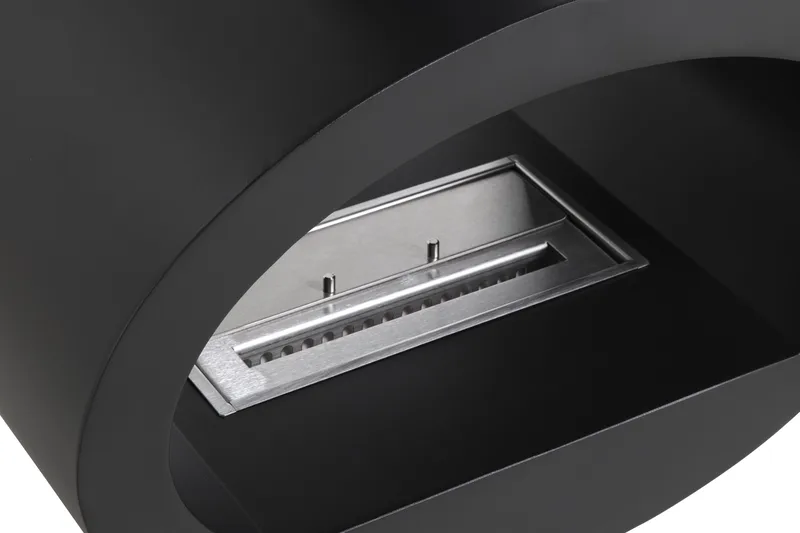 Mauro seinälle asennettava etanoliuuni 190x60x40 cm terästä - Musta - Sisustustuotteet - Sisustustakka & kamiina - Sisustustakka ilman hormia - Etanolitakka