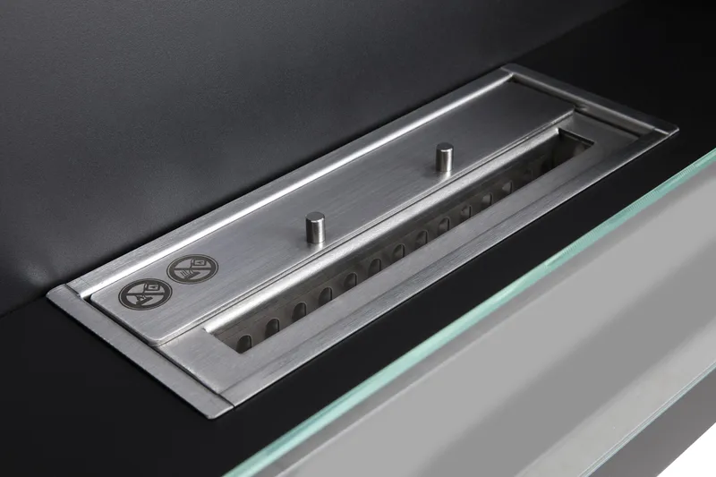 Sisustustakka Zella Bioetanoli Seinäkiinnitteinen - Musta/Ruostumaton teräs/lasi - Sisustustuotteet - Sisustustakka & kamiina - Sisustustakka ilman hormia - Etanolitakka