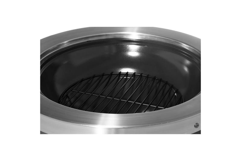 Tulisija Mustang Burbank - Musta||Hopea - Sisustustuotteet - Sisustustakka & kamiina - Ulkotilan tulisija & kotakeittiö