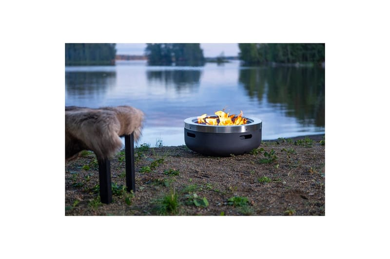 Tulisija Mustang Burbank - Musta||Hopea - Sisustustuotteet - Sisustustakka & kamiina - Ulkotilan tulisija & kotakeittiö