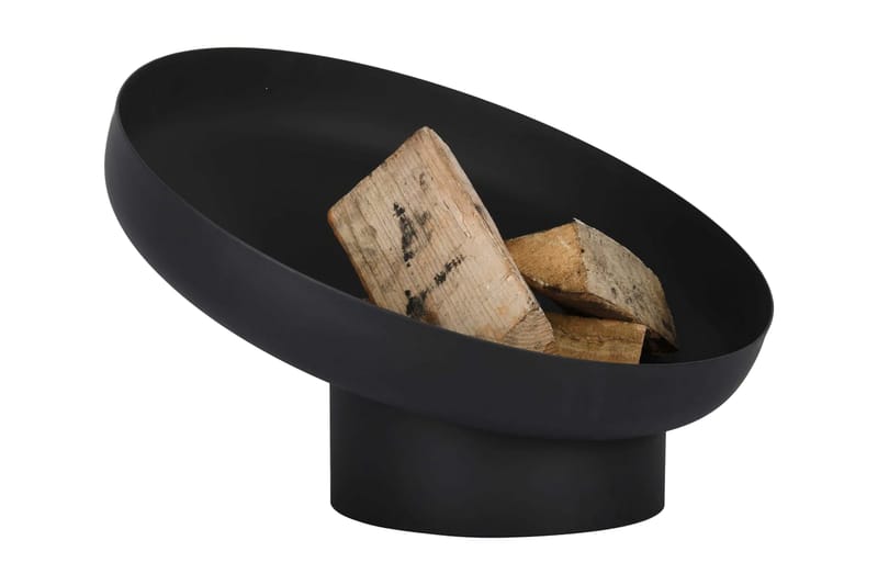 Esschert Design Tulimalja kalteva musta teräs FF402 - Musta - Sisustustuotteet - Sisustustakka & kamiina - Ulkotilan tulisija & kotakeittiö