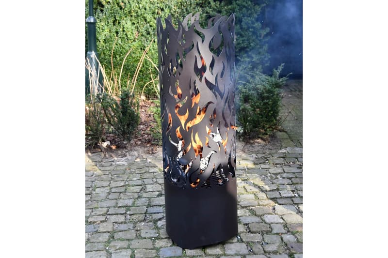 Esschert Design Tulisija Flames hiiliteräs musta FF408 - Musta - Sisustustuotteet - Sisustustakka & kamiina - Ulkotilan tulisija & kotakeittiö