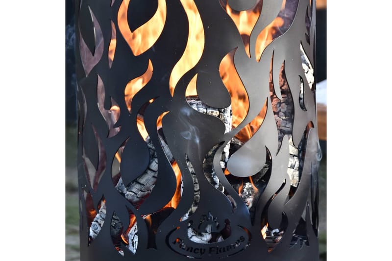 Esschert Design Tulisija Flames hiiliteräs musta FF408 - Musta - Sisustustuotteet - Sisustustakka & kamiina - Ulkotilan tulisija & kotakeittiö