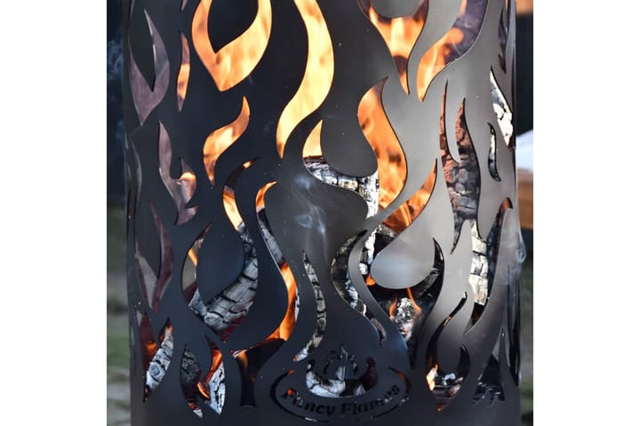 Esschert Design Tulisija Flames hiiliteräs musta FF408 - Musta - Ulkotilan tulisija & kotakeittiö