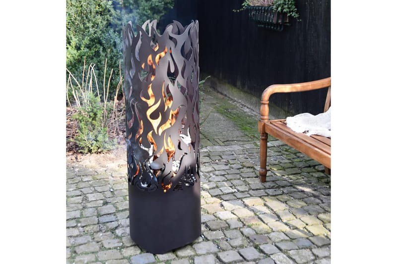 Esschert Design Tulisija Flames hiiliteräs musta FF408 - Musta - Sisustustuotteet - Sisustustakka & kamiina - Ulkotilan tulisija & kotakeittiö