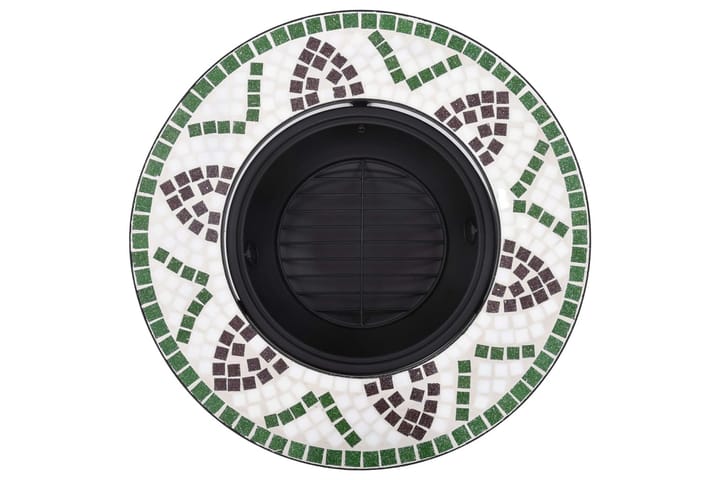 Mosaiikkitulisija vihreä 68 cm keramiikka - Vihreä - Ulkotilan tulisija & kotakeittiö