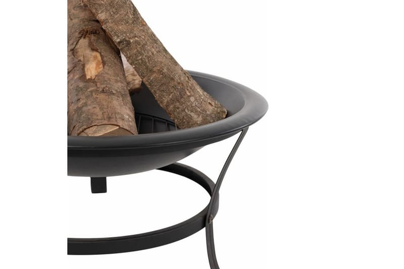 RedFire Tulimalja Atlanta musta teräs 51 cm 85014 - Musta - Sisustustuotteet - Sisustustakka & kamiina - Ulkotilan tulisija & kotakeittiö
