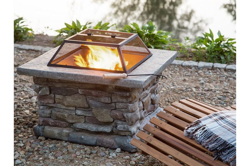 Takka Kelud 73x72x47 cm - Sisustustuotteet - Sisustustakka & kamiina - Ulkotilan tulisija & kotakeittiö