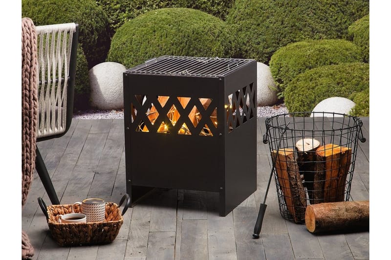 Takka Shiga 40x40x53 cm - Sisustustuotteet - Sisustustakka & kamiina - Ulkotilan tulisija & kotakeittiö