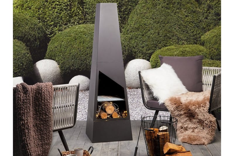 Takka Yate 45x45x150 cm, Musta