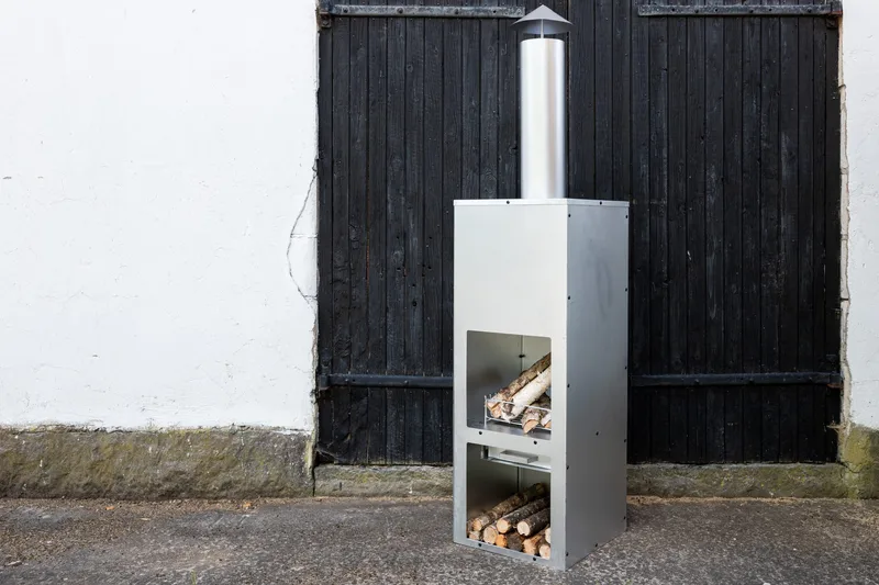 Tulikori Makarima - Hopea - Sisustustuotteet - Sisustustakka & kamiina - Ulkotilan tulisija & kotakeittiö