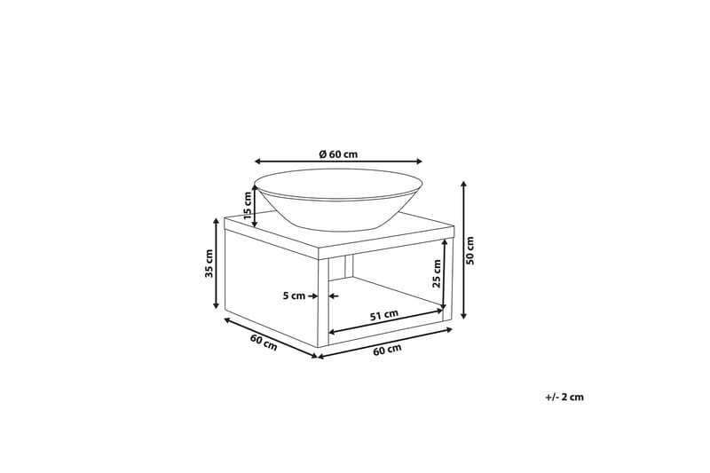 Tulisija Ramoncito 60 cm - Teräs / musta - Sisustustuotteet - Sisustustakka & kamiina - Ulkotilan tulisija & kotakeittiö