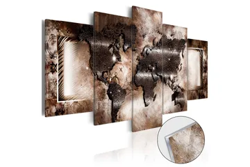 Taulu akryylillä Platinum Map 100x50 - Artgeist sp. z o. o. - Sisustustuotteet - Taulu & taide