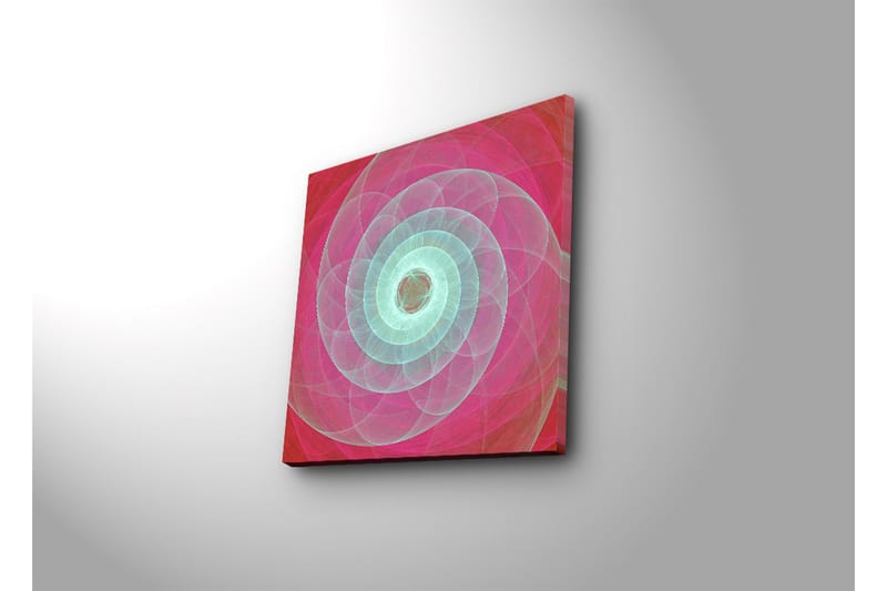 Canvas-taulu 45x45 cm - Spiraalikuvio pehmeissä pastelliväreissä - Vaaleanpunainen / Mintunvihreä - Sisustustuotteet - Taulu & taide - Canvas-taulu