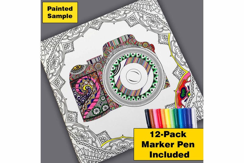 Canvas-taulu 45x45 cm - Pöllö ojennettuine siivin yksityiskohtaisessa kehyksessä - Musta / Valkoinen - Sisustustuotteet - Taulu & taide - Canvas-taulu