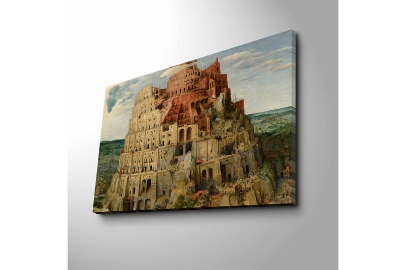 Canvas-taulu 70x45 cm - Upea monikerroksinen tornirakennelma - Beige / Punainen / Vihreä - Sisustustuotteet - Taulu & taide - Canvas-taulu