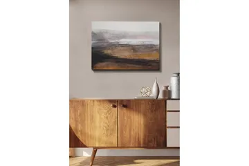 Canvas-taulu - Abstrakti maisema, jossa pehmeät siirtymät maanläheisten ja harmaan sävyjen välillä - Harmaa / Ruskea / Beige - Sisustustuotteet - Taulu & taide - Canvas-taulu