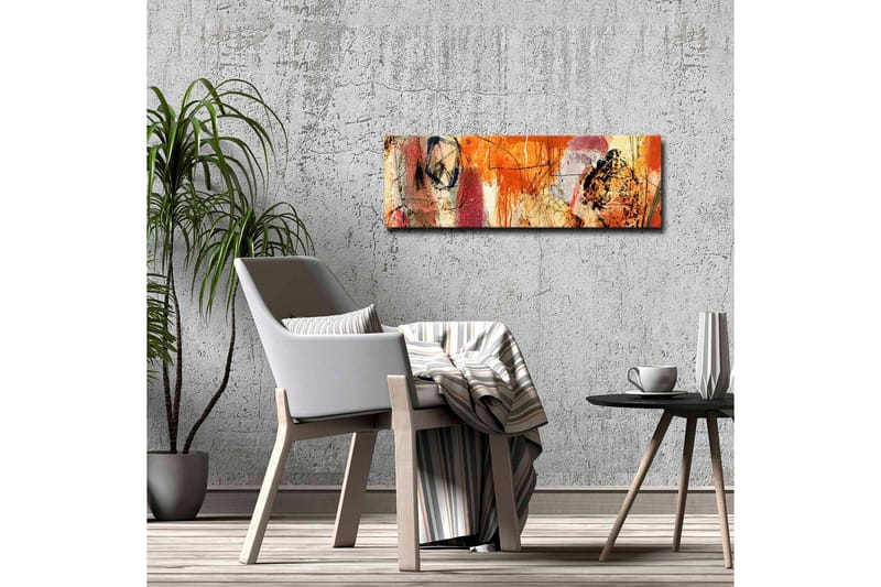 Canvas-taulu - Abstrakti sommitelma energisillä väreillä ja muodoilla - Oranssi / Punainen / Violetti - Sisustustuotteet - Taulu & taide - Canvas-taulu