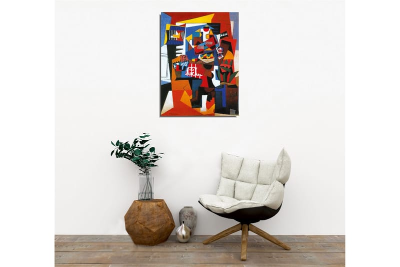 Canvas-taulu - Abstrakti sommitelma geometrisilla muodoilla ja vahvoilla väreillä - Punainen / Sininen / Keltainen - Sisustustuotteet - Taulu & taide - Canvas-taulu