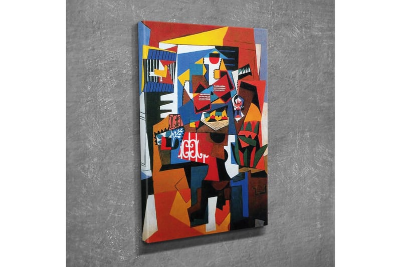 Canvas-taulu - Abstrakti sommitelma geometrisilla muodoilla ja vahvoilla väreillä - Punainen / Sininen / Keltainen - Sisustustuotteet - Taulu & taide - Canvas-taulu