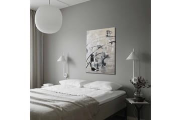 Canvas-taulu - Abstrakti sommitelma mustavalkoisilla viivoilla - Musta / Valkoinen / Harmaa - Sisustustuotteet - Taulu & taide - Canvas-taulu