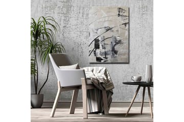 Canvas-taulu - Abstrakti sommitelma mustavalkoisilla viivoilla - Musta / Valkoinen / Harmaa - Sisustustuotteet - Taulu & taide - Canvas-taulu