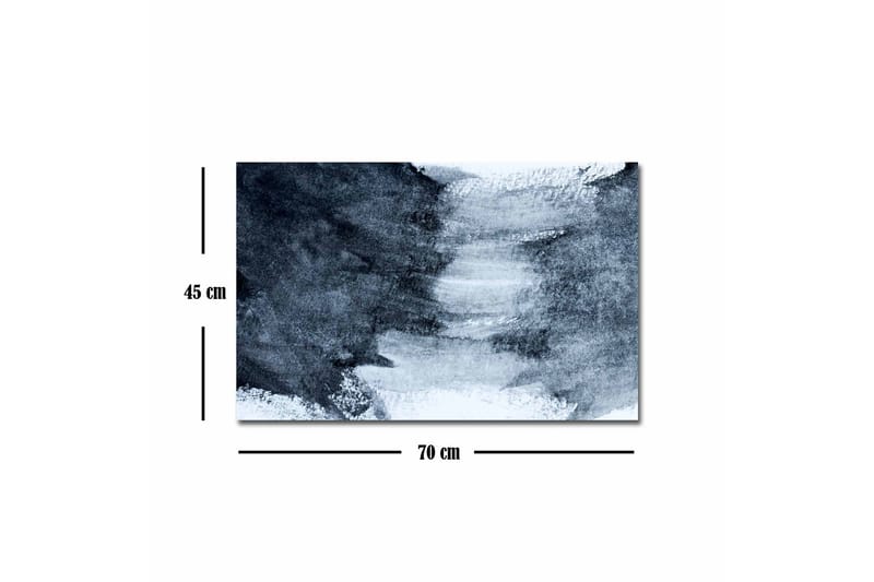 Canvas-taulu - Abstrakti sommitelma tummilla ja vaaleilla sävyillä - Tummansininen / Valkoinen / Harmaa - Sisustustuotteet - Taulu & taide - Canvas-taulu