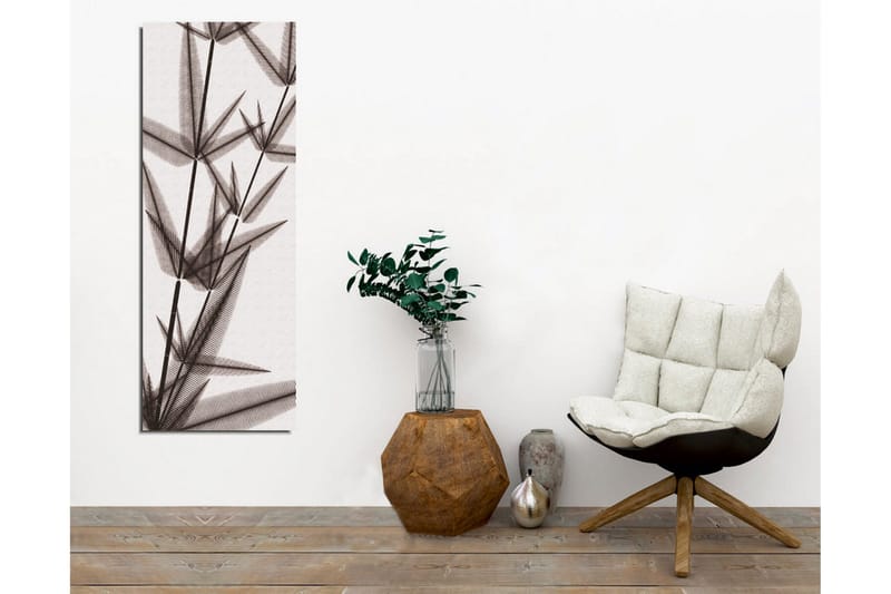 Canvas-taulu - Bambunversojen siluetti mustavalkoinen - Musta / Harmaa / Valkoinen - Sisustustuotteet - Taulu & taide - Canvas-taulu