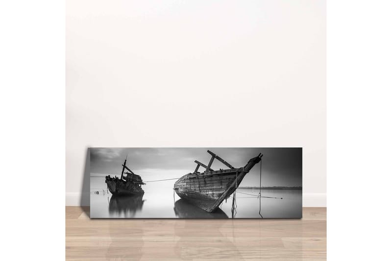 Canvas-taulu - Haaksirikko tyynillä vesillä - Musta / Valkoinen / Harmaa - Sisustustuotteet - Taulu & taide - Canvas-taulu
