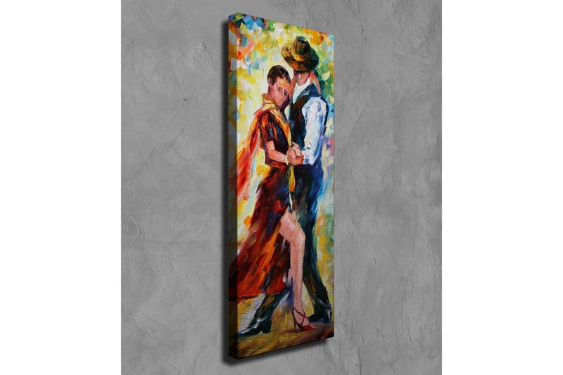 Canvas-taulu - Kahden ihmisen intohimoinen tanssi - Punainen / Sininen / Keltainen - Sisustustuotteet - Taulu & taide - Canvas-taulu