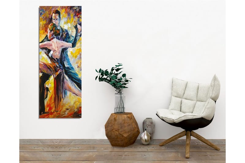 Canvas-taulu - Kahden tanssijan intohimoinen tango - Punainen / Keltainen / Musta - Sisustustuotteet - Taulu & taide - Canvas-taulu